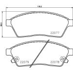 Bromsbeläggssats, skivbroms BREMBO P 09 009
