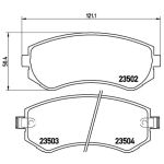 Bromsbeläggssats, skivbroms BREMBO P 56 039