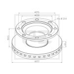 Disque de frein PETERS 046.374-00