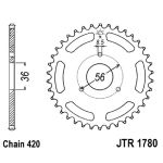 Couronne moto arrière JT JTR1780,28