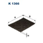 Kupéfilter FILTRON K 1366