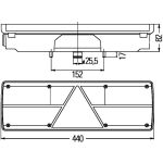 Takavalo HELLA 2VP 340 450-151 Vasen