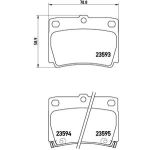 Juego de pastillas de freno, freno de disco BREMBO P 54 026