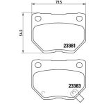 Levyjarrun jarrupalasarja BREMBO P 56 054