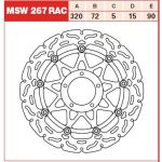 Disque de frein TRW MSW267RAC, 1 Pièce