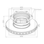 Disque de frein PETERS 016.651-00A