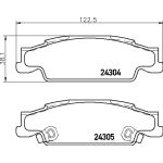 Bromsbeläggssats, skivbroms BREMBO P 09 007
