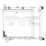 Arrefecedor do motor TYC 705-0068
