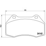 Levyjarrun jarrupalasarja BREMBO P 68 036