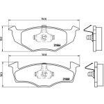 Bromsbeläggssats, skivbroms BREMBO P 85 030