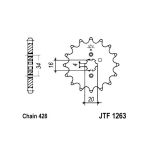Kettenrad hinten JT JTF1263,12
