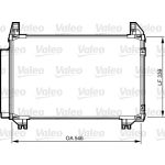 Condensator, airconditioning VALEO 814233