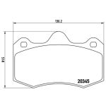 Conjunto de pastilhas de travão BREMBO P 68 051