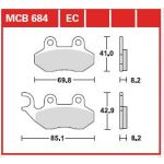 Remblokset TRW MCB684EC