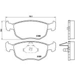 Bromsbeläggssats, skivbroms BREMBO P 24 069