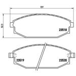 Levyjarrun jarrupalasarja BREMBO P 54 027