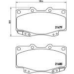 Jeu de plaquettes de frein à disque BREMBO P 83 069