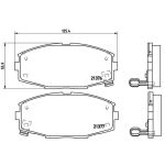 Juego de pastillas de freno, freno de disco BREMBO P 83 020