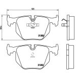 Juego de pastillas de freno, freno de disco BREMBO P 06 016