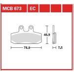 Remblokset TRW MCB673EC