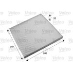 Kupéfilter VALEO 715703