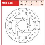 Disque de frein TRW MST410, 1 Pièce