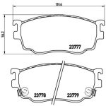 Bromsbeläggssats, skivbroms BREMBO P 49 026