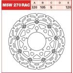 Disque de frein TRW MSW270RAC, 1 Pièce
