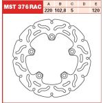 Disque de frein TRW MST376RAC, 1 Pièce