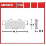 Remblokset TRW MCB800SRM