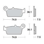 Bremsbelagsatz TRW MCB650