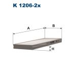 Innenraumfilter FILTRON K 1206-2x