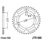 Tandwiel achter JT JTR606,43