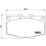 Juego de pastillas de freno, freno de disco BREMBO P 83 006