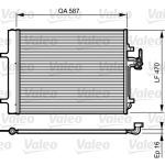 Condensator, airconditioning VALEO 814184