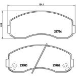 Jeu de plaquettes de frein à disque BREMBO P 99 003