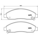 Set pastiglie freno, freno a disco PRIME LINE BREMBO P 34 005