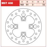 Remschijf TRW MST408, 1 Stuk