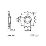 Kettenrad JT JTF3221,12