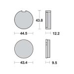 Jeu de plaquettes de frein TRW MCB91