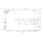 Raffreddatore motore TYC 702-0027