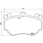 Jeu de plaquettes de frein, frein à disque BREMBO P 65 016
