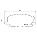 Bromsbeläggssats, skivbroms BREMBO P 83 067