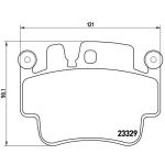 Bromsbeläggssats, skivbroms BREMBO P 65 009
