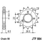 Kettenrad JT JTF884,21