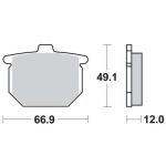 Jeu de plaquettes de frein TRW MCB62