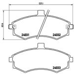 Jogo de pastilhas de travão, travão de disco BREMBO P 30 020