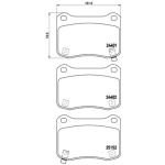 Juego de pastillas de freno, freno de disco BREMBO P 83 134