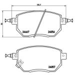 Levyjarrun jarrupalasarja BREMBO P 56 051