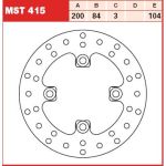 Disque de frein TRW MST415, 1 Pièce